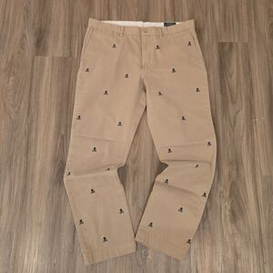 Polo Ralph Lauren Pants Men 34 x 30 Skull Crossbones Chino Slim Fit Pants